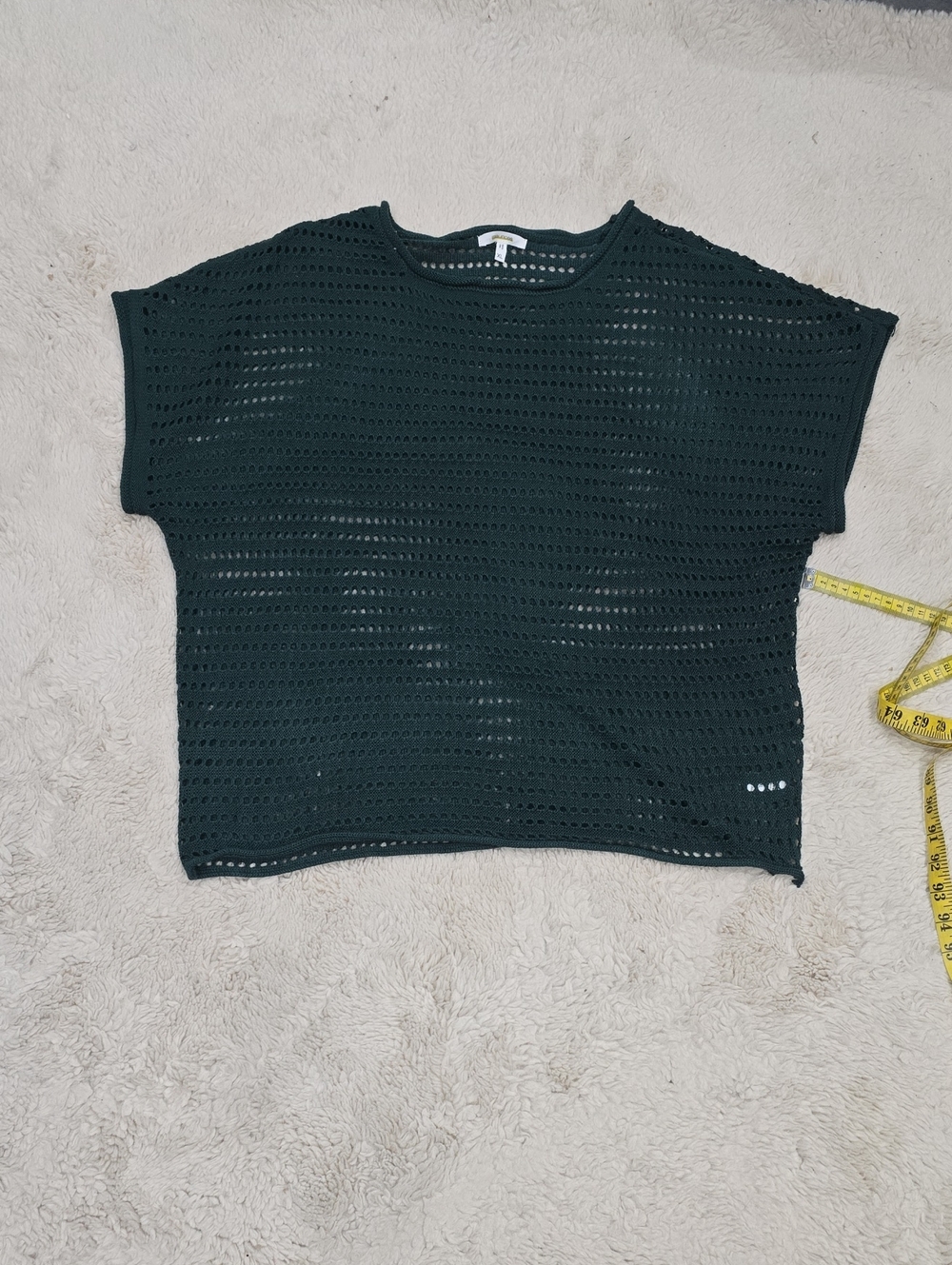 Maurices Black Open-Weave Cropped Tee